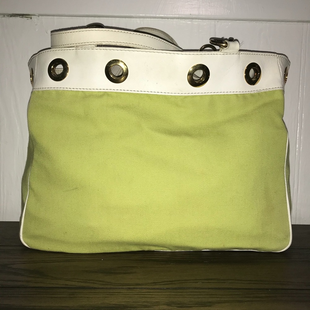 J McLaughlin lime green tote